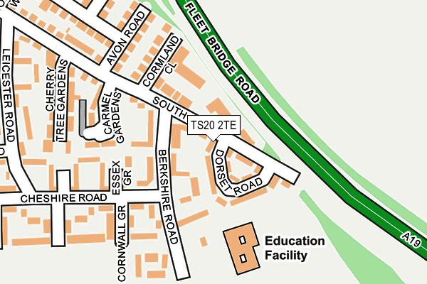 TS20 2TE map - OS OpenMap – Local (Ordnance Survey)