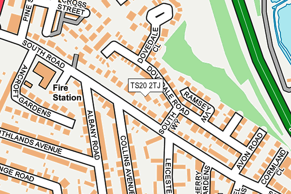 TS20 2TJ map - OS OpenMap – Local (Ordnance Survey)