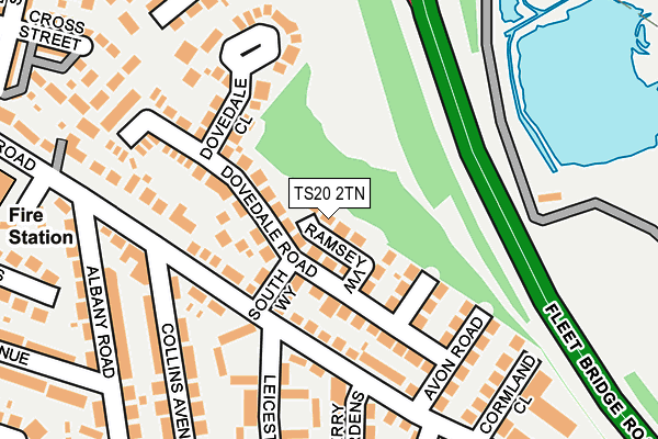 TS20 2TN map - OS OpenMap – Local (Ordnance Survey)