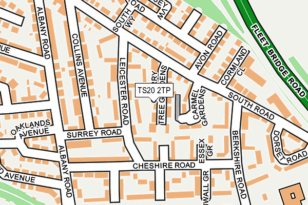 TS20 2TP map - OS OpenMap – Local (Ordnance Survey)
