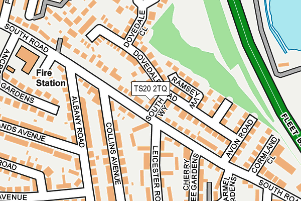 TS20 2TQ map - OS OpenMap – Local (Ordnance Survey)