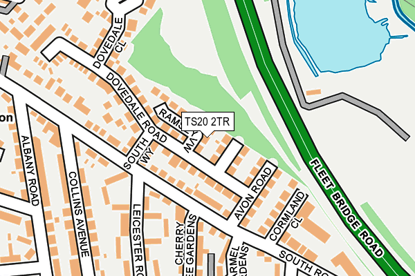 TS20 2TR map - OS OpenMap – Local (Ordnance Survey)