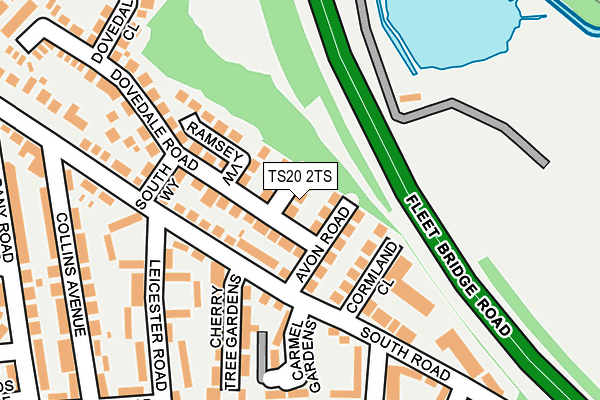 TS20 2TS map - OS OpenMap – Local (Ordnance Survey)