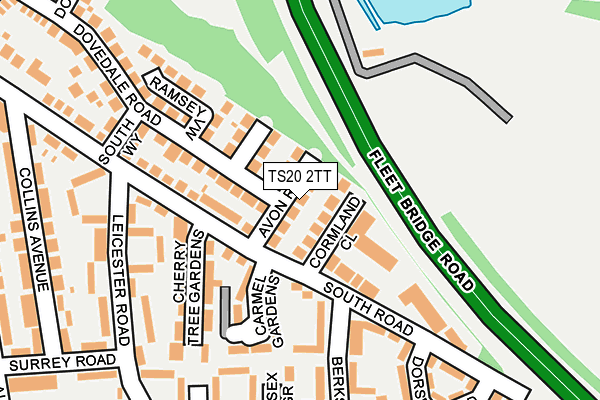 TS20 2TT map - OS OpenMap – Local (Ordnance Survey)