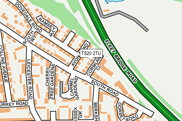 TS20 2TU map - OS OpenMap – Local (Ordnance Survey)
