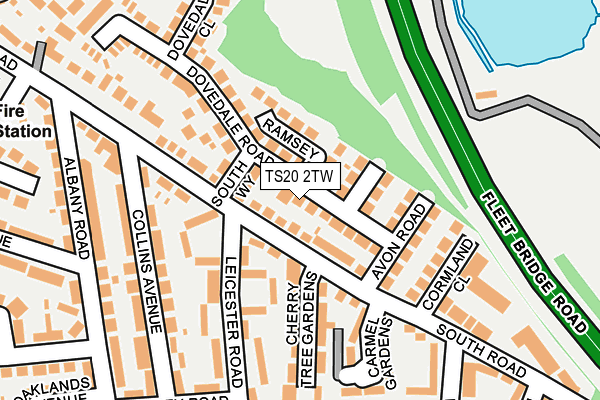 TS20 2TW map - OS OpenMap – Local (Ordnance Survey)
