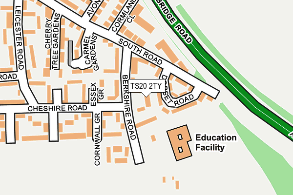 TS20 2TY map - OS OpenMap – Local (Ordnance Survey)