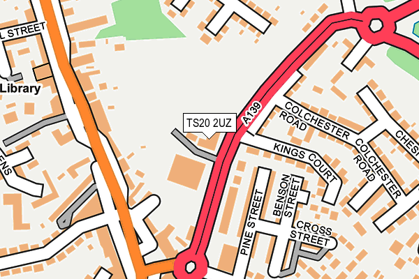 TS20 2UZ map - OS OpenMap – Local (Ordnance Survey)