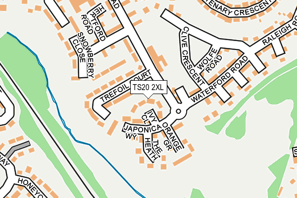 TS20 2XL map - OS OpenMap – Local (Ordnance Survey)