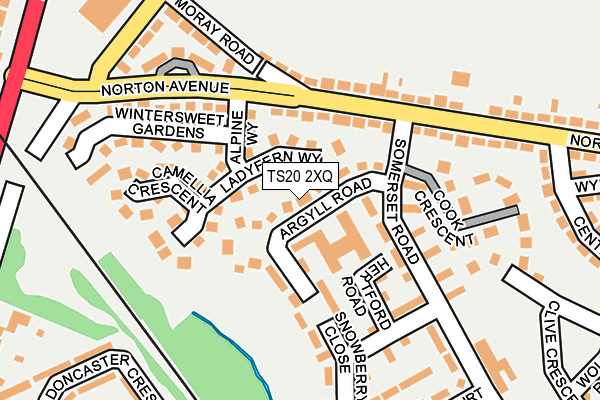 TS20 2XQ map - OS OpenMap – Local (Ordnance Survey)