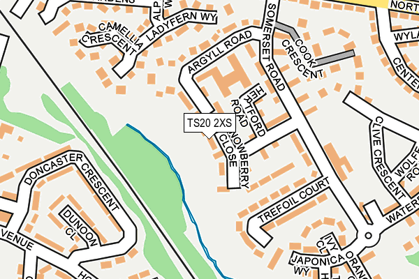 TS20 2XS map - OS OpenMap – Local (Ordnance Survey)