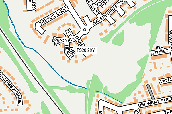 TS20 2XY map - OS OpenMap – Local (Ordnance Survey)