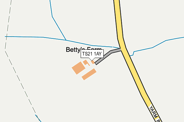 TS21 1AY map - OS OpenMap – Local (Ordnance Survey)