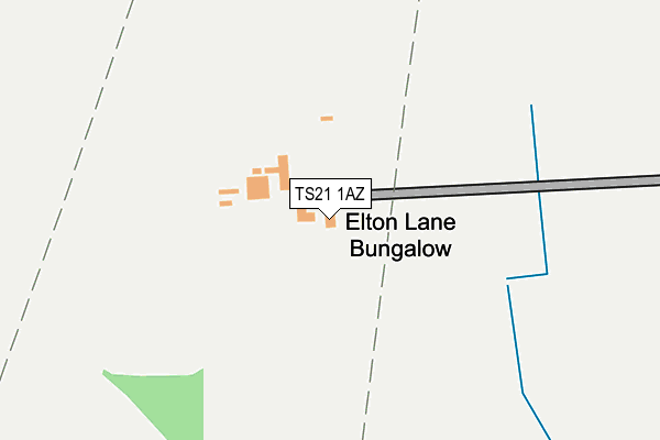 TS21 1AZ map - OS OpenMap – Local (Ordnance Survey)
