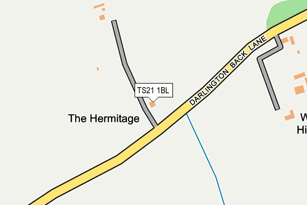 TS21 1BL map - OS OpenMap – Local (Ordnance Survey)