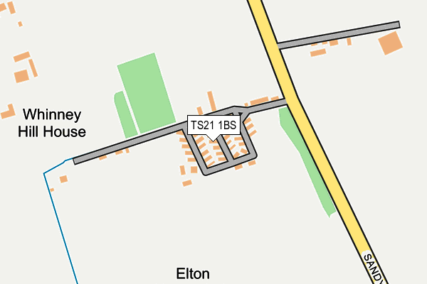 TS21 1BS map - OS OpenMap – Local (Ordnance Survey)