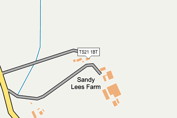 TS21 1BT map - OS OpenMap – Local (Ordnance Survey)