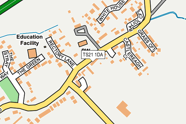 TS21 1DA map - OS OpenMap – Local (Ordnance Survey)