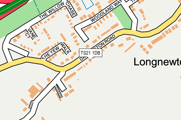 TS21 1DB map - OS OpenMap – Local (Ordnance Survey)