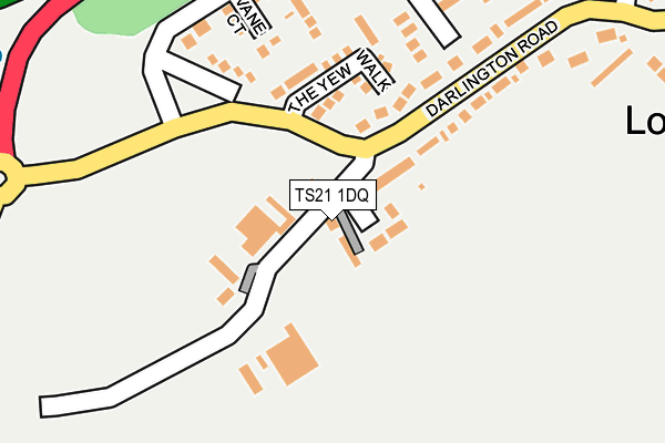 TS21 1DQ map - OS OpenMap – Local (Ordnance Survey)