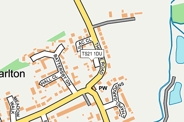 TS21 1DU map - OS OpenMap – Local (Ordnance Survey)