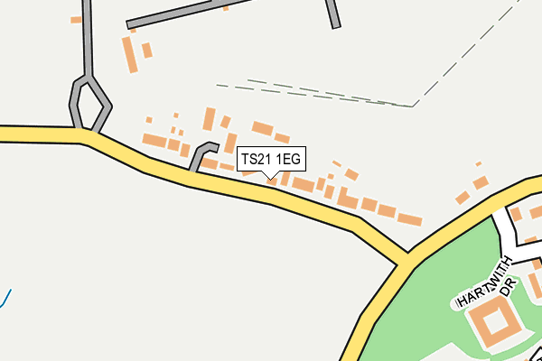 TS21 1EG map - OS OpenMap – Local (Ordnance Survey)