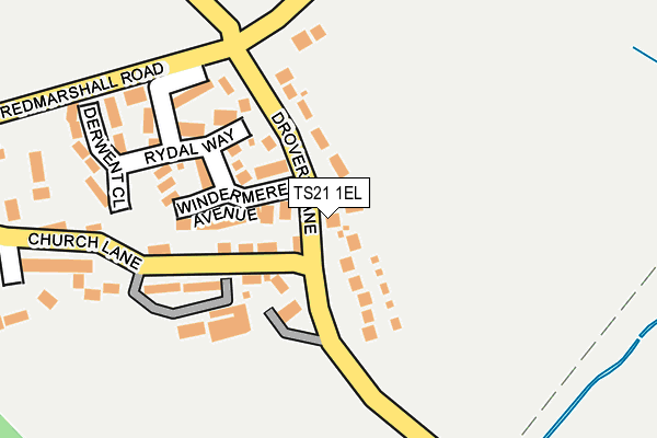 TS21 1EL map - OS OpenMap – Local (Ordnance Survey)