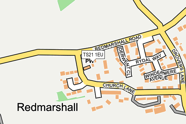 TS21 1EU map - OS OpenMap – Local (Ordnance Survey)