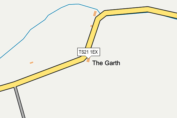 TS21 1EX map - OS OpenMap – Local (Ordnance Survey)