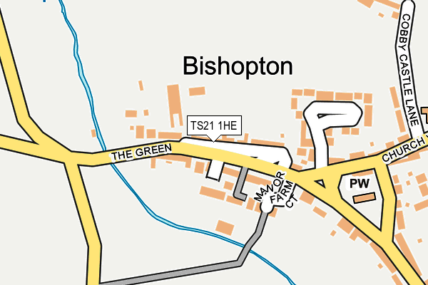 TS21 1HE map - OS OpenMap – Local (Ordnance Survey)