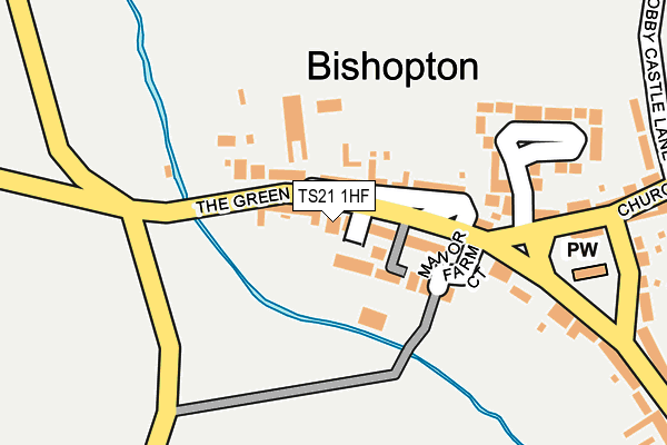 TS21 1HF map - OS OpenMap – Local (Ordnance Survey)