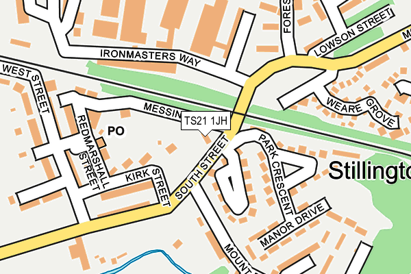 TS21 1JH map - OS OpenMap – Local (Ordnance Survey)