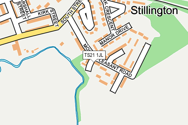 TS21 1JL map - OS OpenMap – Local (Ordnance Survey)