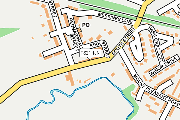 TS21 1JN map - OS OpenMap – Local (Ordnance Survey)