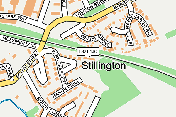 TS21 1JQ map - OS OpenMap – Local (Ordnance Survey)