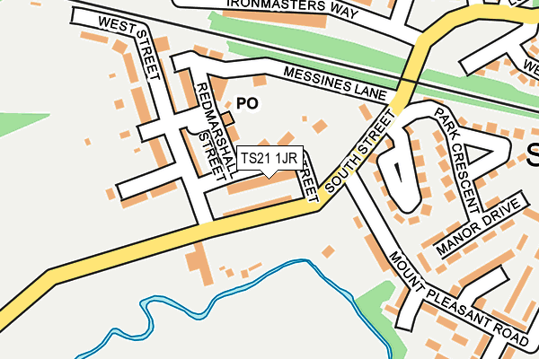 TS21 1JR map - OS OpenMap – Local (Ordnance Survey)