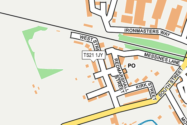 TS21 1JY map - OS OpenMap – Local (Ordnance Survey)