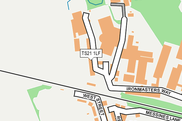 TS21 1LF map - OS OpenMap – Local (Ordnance Survey)