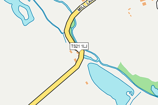 TS21 1LJ map - OS OpenMap – Local (Ordnance Survey)