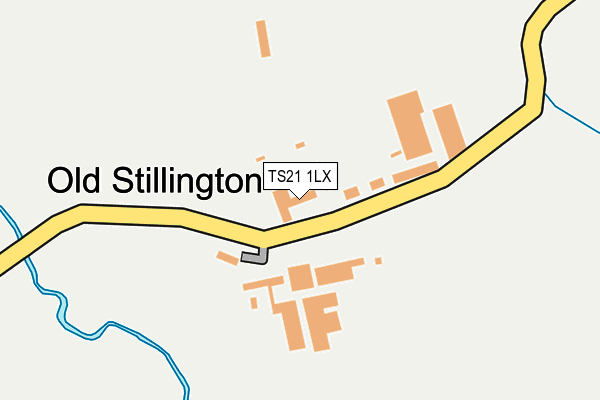 TS21 1LX map - OS OpenMap – Local (Ordnance Survey)