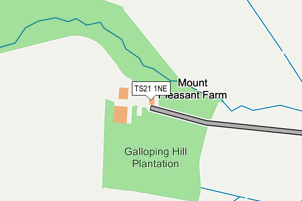 TS21 1NE map - OS OpenMap – Local (Ordnance Survey)