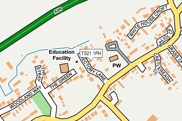 TS21 1PH map - OS OpenMap – Local (Ordnance Survey)