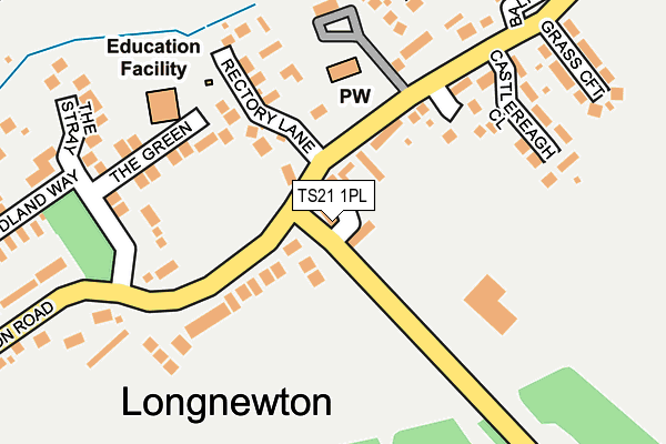 TS21 1PL map - OS OpenMap – Local (Ordnance Survey)