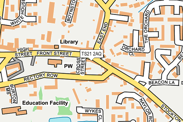 TS21 2AQ map - OS OpenMap – Local (Ordnance Survey)