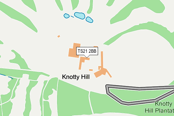 TS21 2BB map - OS OpenMap – Local (Ordnance Survey)