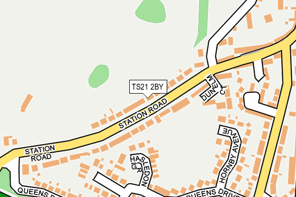 TS21 2BY map - OS OpenMap – Local (Ordnance Survey)