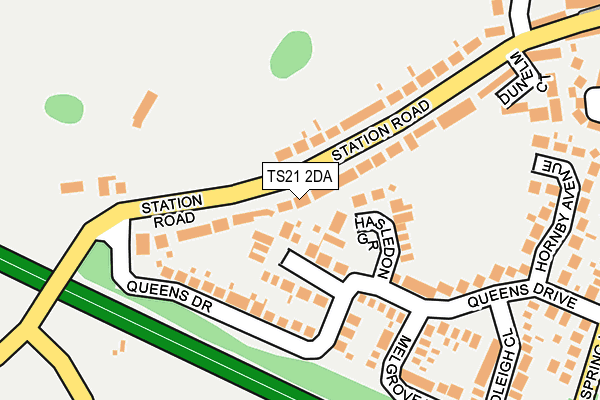 TS21 2DA map - OS OpenMap – Local (Ordnance Survey)
