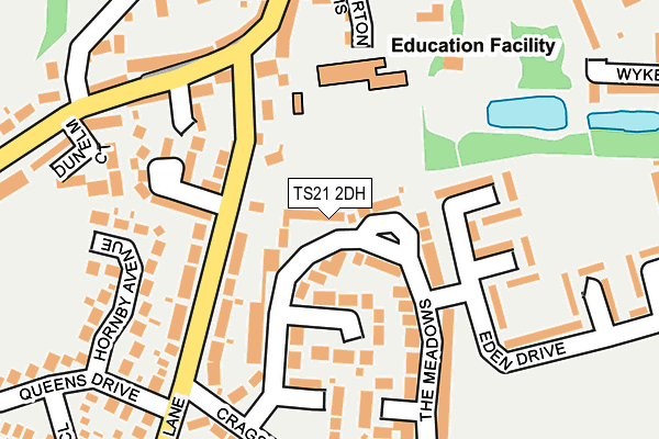 TS21 2DH map - OS OpenMap – Local (Ordnance Survey)