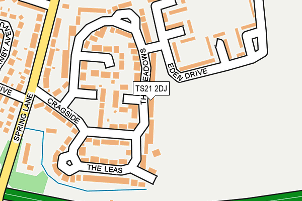 TS21 2DJ map - OS OpenMap – Local (Ordnance Survey)