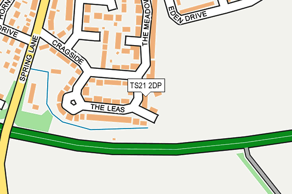 TS21 2DP map - OS OpenMap – Local (Ordnance Survey)